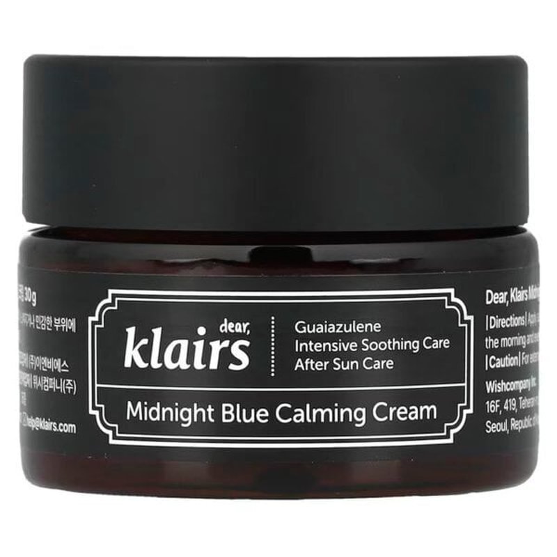 Klairs Midnight Blue Calming Cream product packaging
