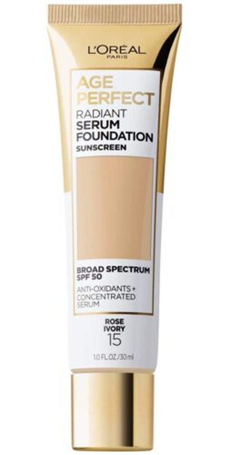 L'Oreal Age Perfect Radiant Serum Foundation tube